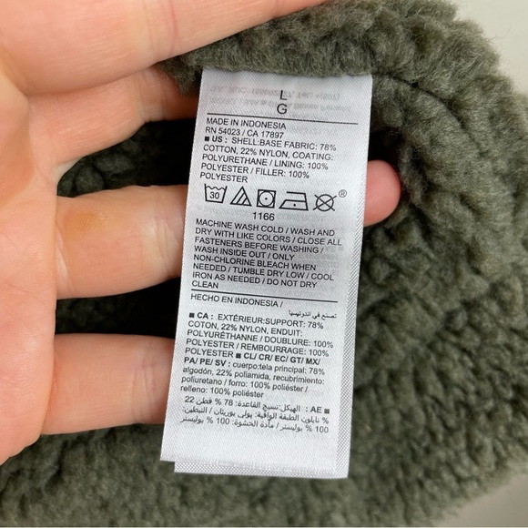 Old Navy Women's Large Sherpa-Lined Utility Jacket Dill Caper Green Coat - Picture 10 of 16